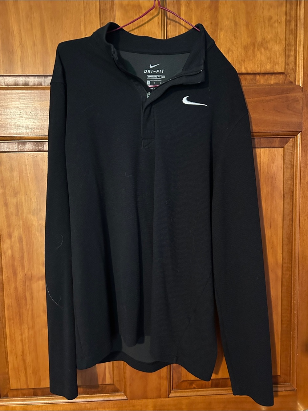 Nike Black Dri-FIT Athletic Quarter-Zip Pullover
